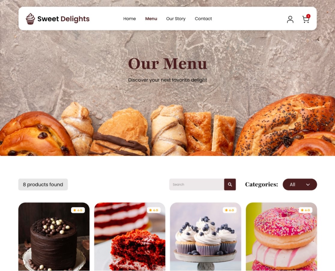 UI Sweet Designs Menu
