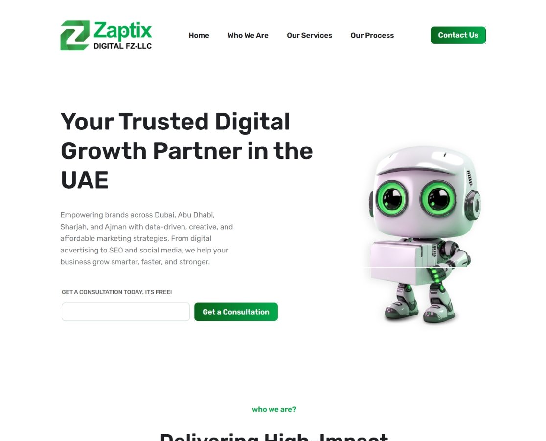 UI Zaptix Digital Home
